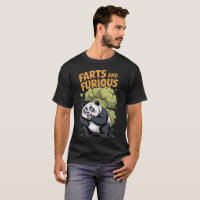 Funny Cartoon Panda making Farts and Furious on a 