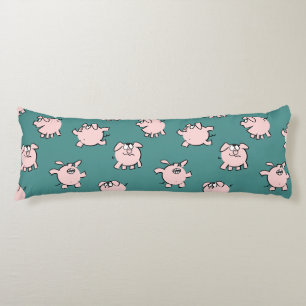 Funny Cartoon Pattern Pig Year Choose Colour Body Cushion