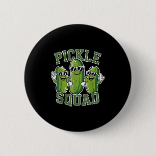 Funny Cartoon Pickles Lover Dill Doe Joke Food Pun 6 Cm Round Badge