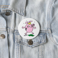Funny Cartoon Piggy Bank Losing Money
