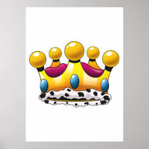 Funny cartoon Pirate ship  Poster