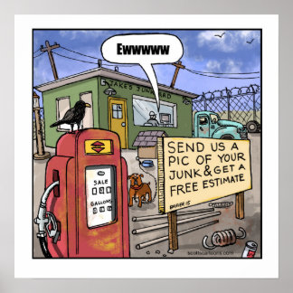 Funny Cartoon Poster- Junk Poster