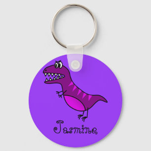 Funny Cartoon Rex Cute Dinosaur Personalized Gift Key Ring