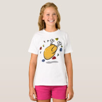 Funny Cartoon Roast Chicken Falling