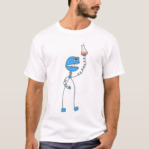 Funny Cartoon Robot Chemistry T-Shirt