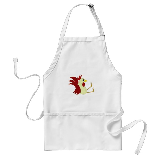Funny Cartoon Rooster Standard Apron (Front)