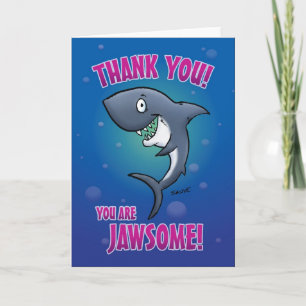 Funny Cartoon Shark Thank You