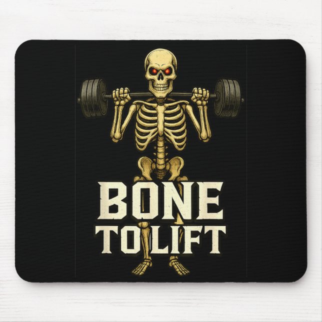 Funny Cartoon Skeleton Play On Words  Mouse Mat (Front)