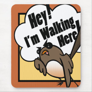 FUNNY CARTOON STYLE BIRD MOUSE PAD