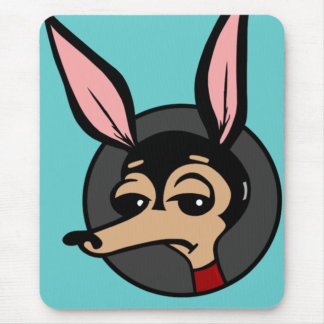 FUNNY CARTOON STYLE DOG MOUSE PAD (Front)