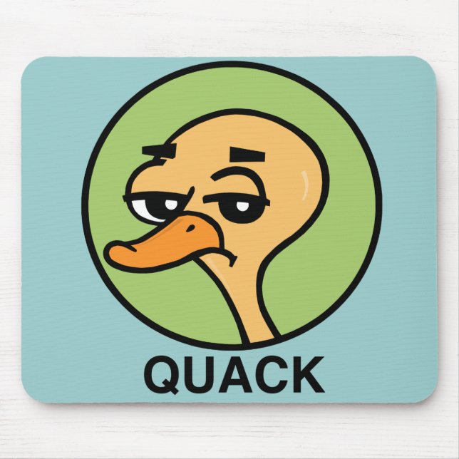 FUNNY CARTOON STYLE DUCK MOUSE PAD (Front)