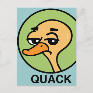 FUNNY CARTOON STYLE DUCK POSTCARD