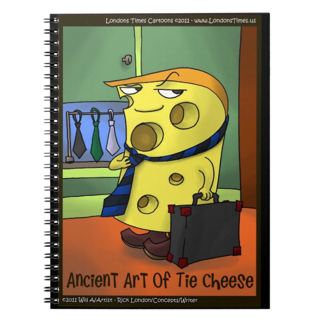 Funny Cartoon Tai Chi Spiral Notebook (Front)