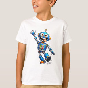 Funny Cartoon Tech Character Design T-Shirt