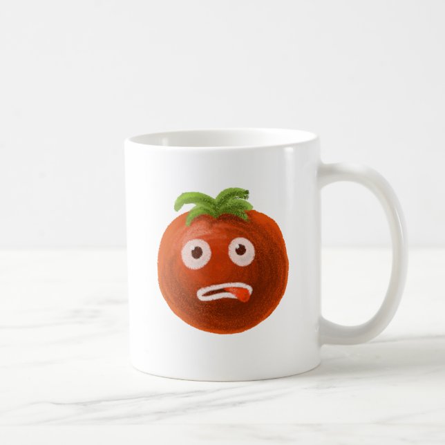 Funny Cartoon Tomato Coffee Mug (Right)