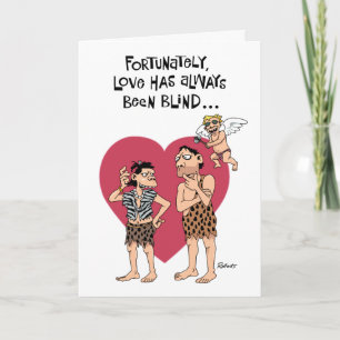 Funny Cartoon Valentine Holiday Card
