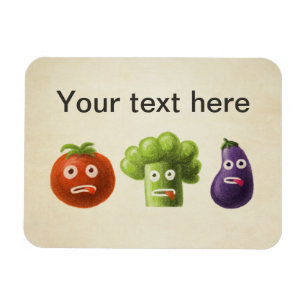 Funny Cartoon Vegetables Magnet