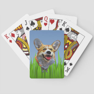Funny Cartoon Welsh Corgi Deck of Cards
