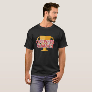 Funny Cartwheel Champion Gymnastics Design T-Shirt