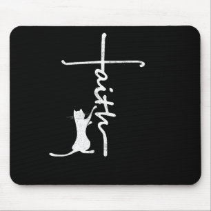 Funny Cas For Women - Faith Cross Quotes Christian Mouse Mat