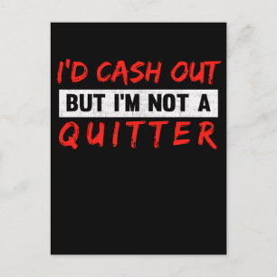 Funny Casino Gambling Lover Gambler Postcard