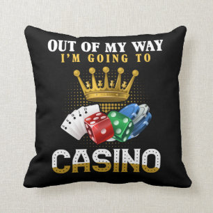 Funny Casino Gambling Poker Jackpot Lover Cushion