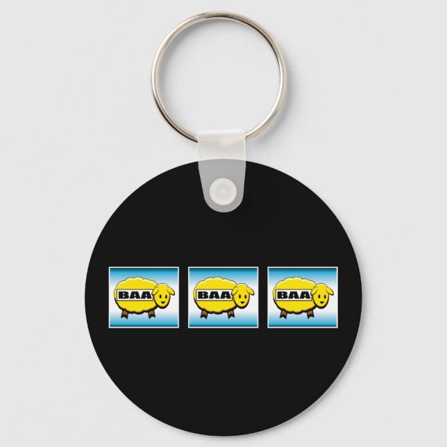 Funny Casino Slot Machine Key Ring (Front)