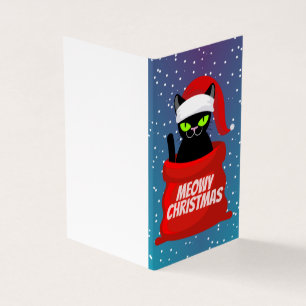 Funny Cat 25 Pack Christmas Cards