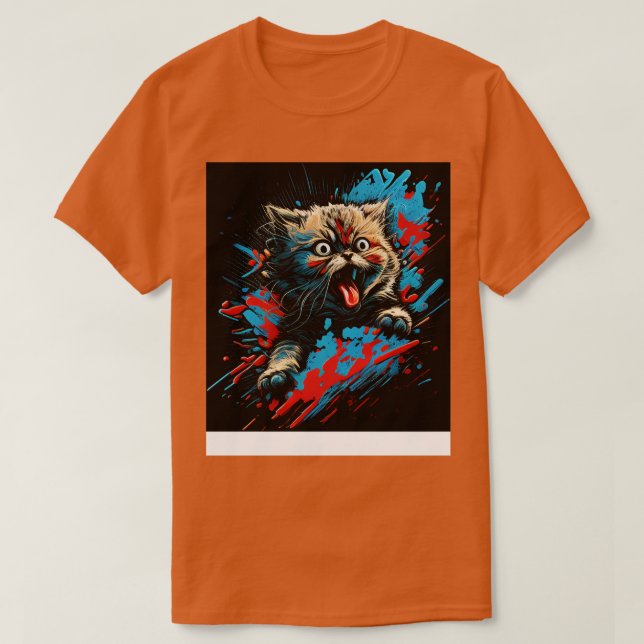 Funny Cat 2 T-Shirt (Design Front)