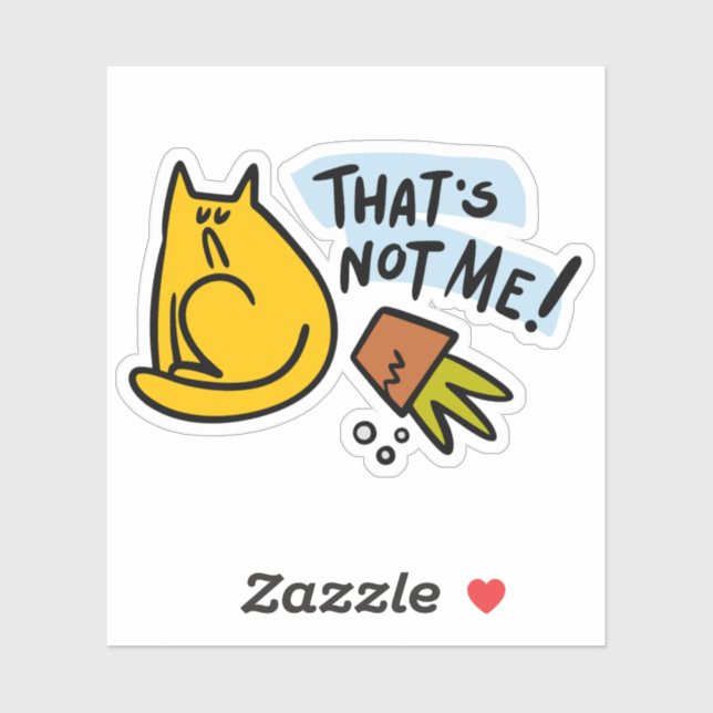 Funny cat and an overturned flower pot (Sheet)