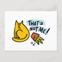 Funny cat and an overturned flower pot