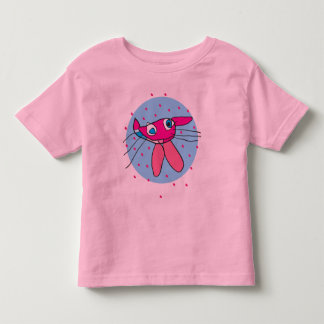 Funny cat and fish design kid's T-shirt