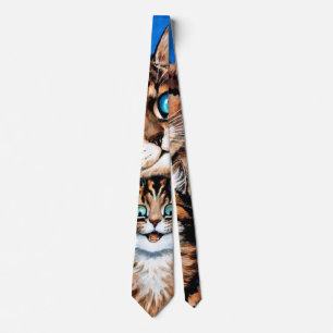 Funny Cat and Kitten, Louis Wain Tie
