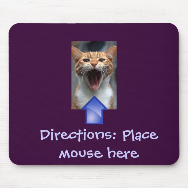 Funny Cat and Mousepad (Front)