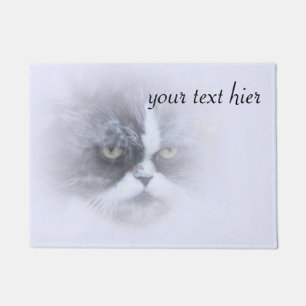 funny cat and your text doormat