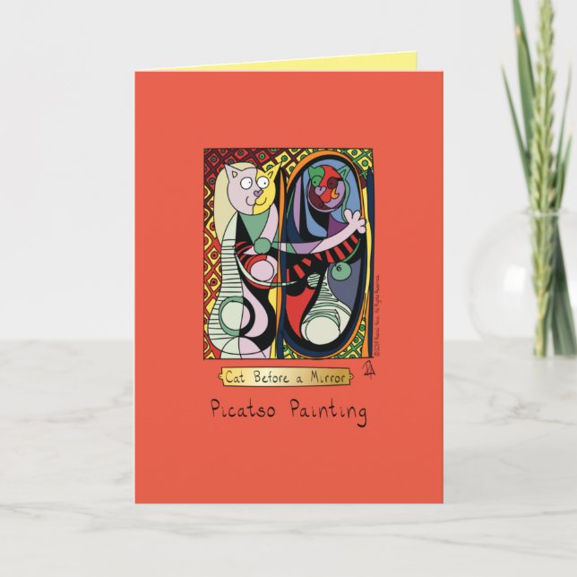 Funny Cat Artist Card (Front)