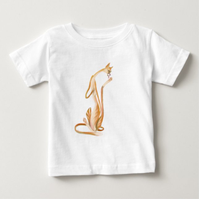 Funny Cat Baby T-Shirt (Front)