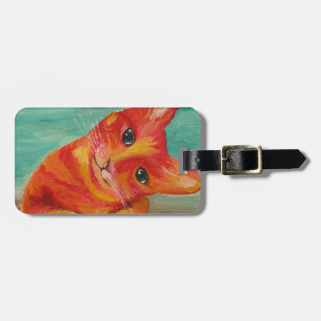Funny Cat - baggage tag (Front Horizontal)