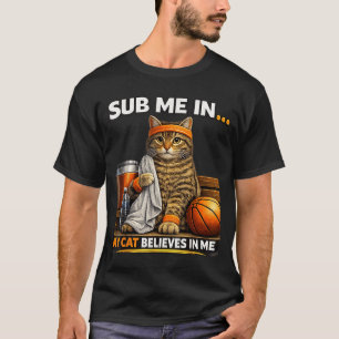 Funny Cat Basketball Player T-Shirt