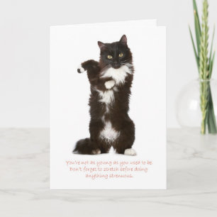 Funny Cat Birthday Card