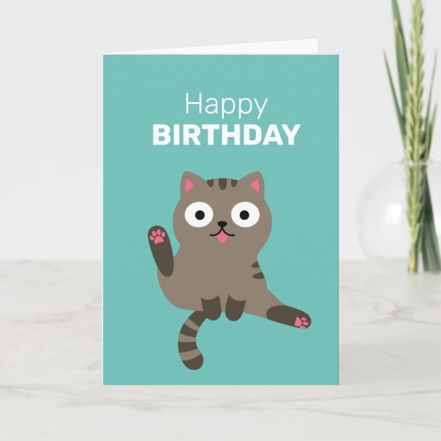 Funny Cat Card (Front)
