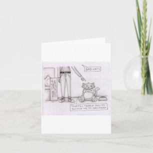 funny cat card