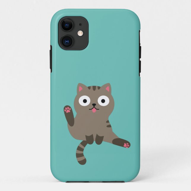 Funny Cat Case-Mate iPhone Case (Back)