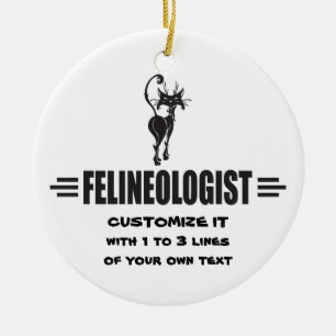 Funny Cat Ceramic Tree Decoration