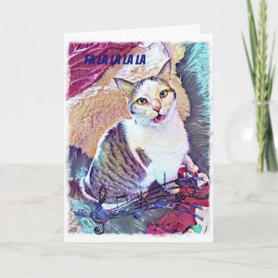 Funny Cat Christmas Card