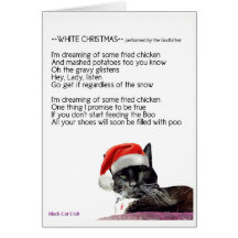 Funny Cat Christmas Card