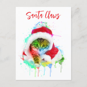 Funny Cat Christmas Card