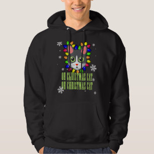 Funny Cat Christmas Gif Oh Christmas Cat Hoodie