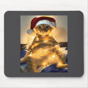 Funny Cat Christmas Meme Shirt Cute Holiday Meme C Mouse Mat