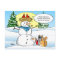 Funny Cat Christmas Postcards | Tabby Snowman